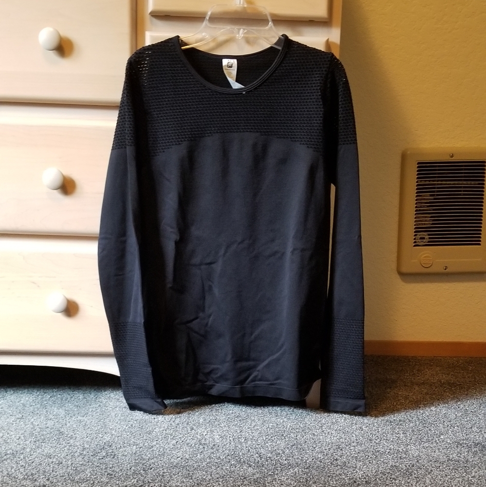 Fabletics Long Sleeve Mesh Workout Top